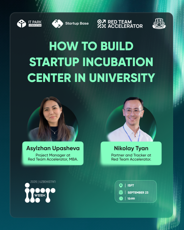 Workshop: How can universities set up a startup incubation center?